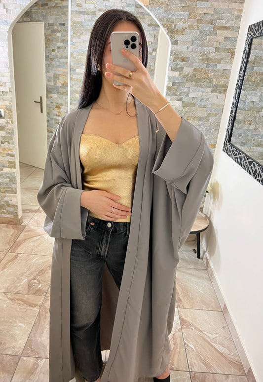 Kimono couleur taupe