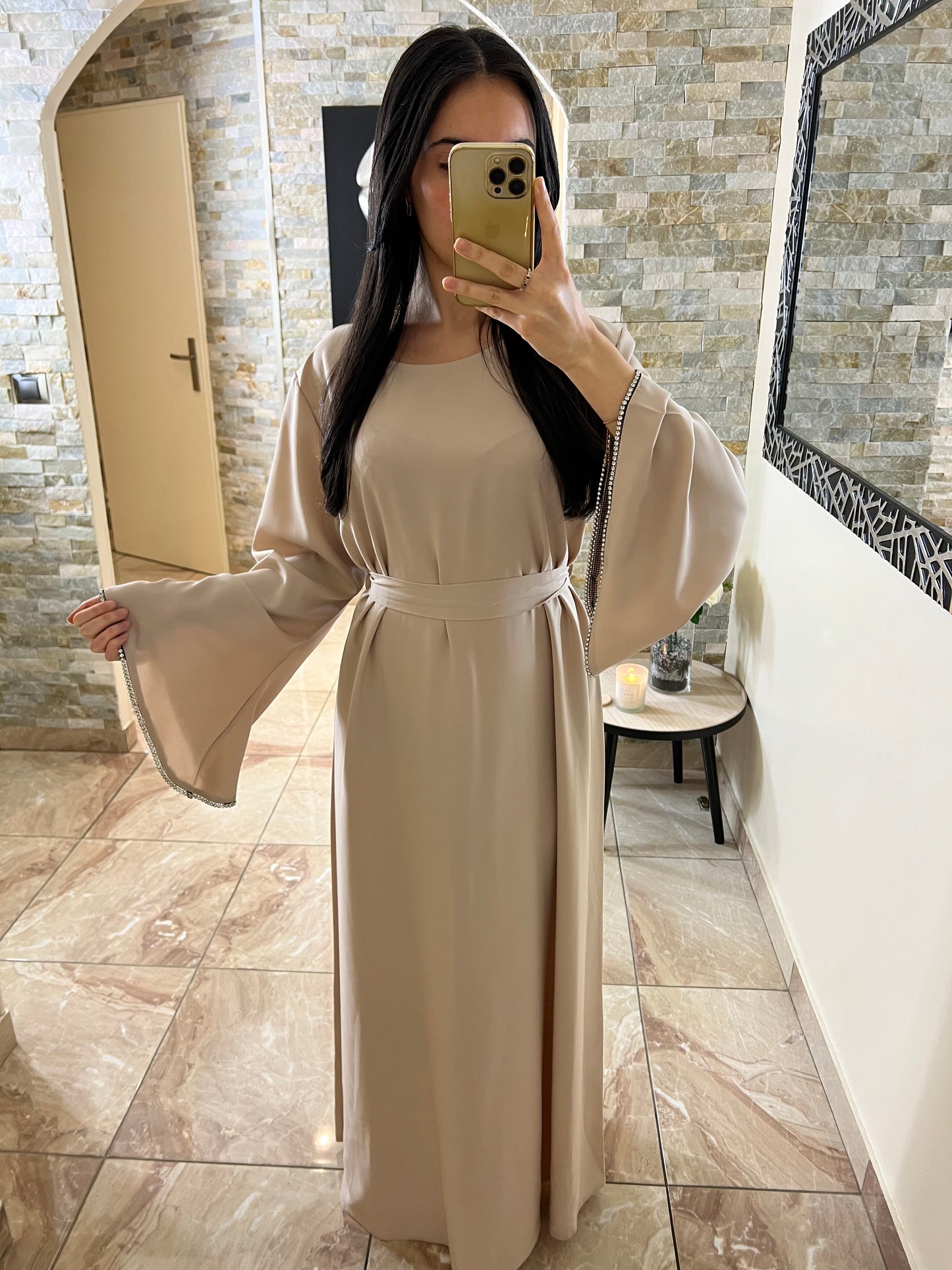 Abaya jade beige