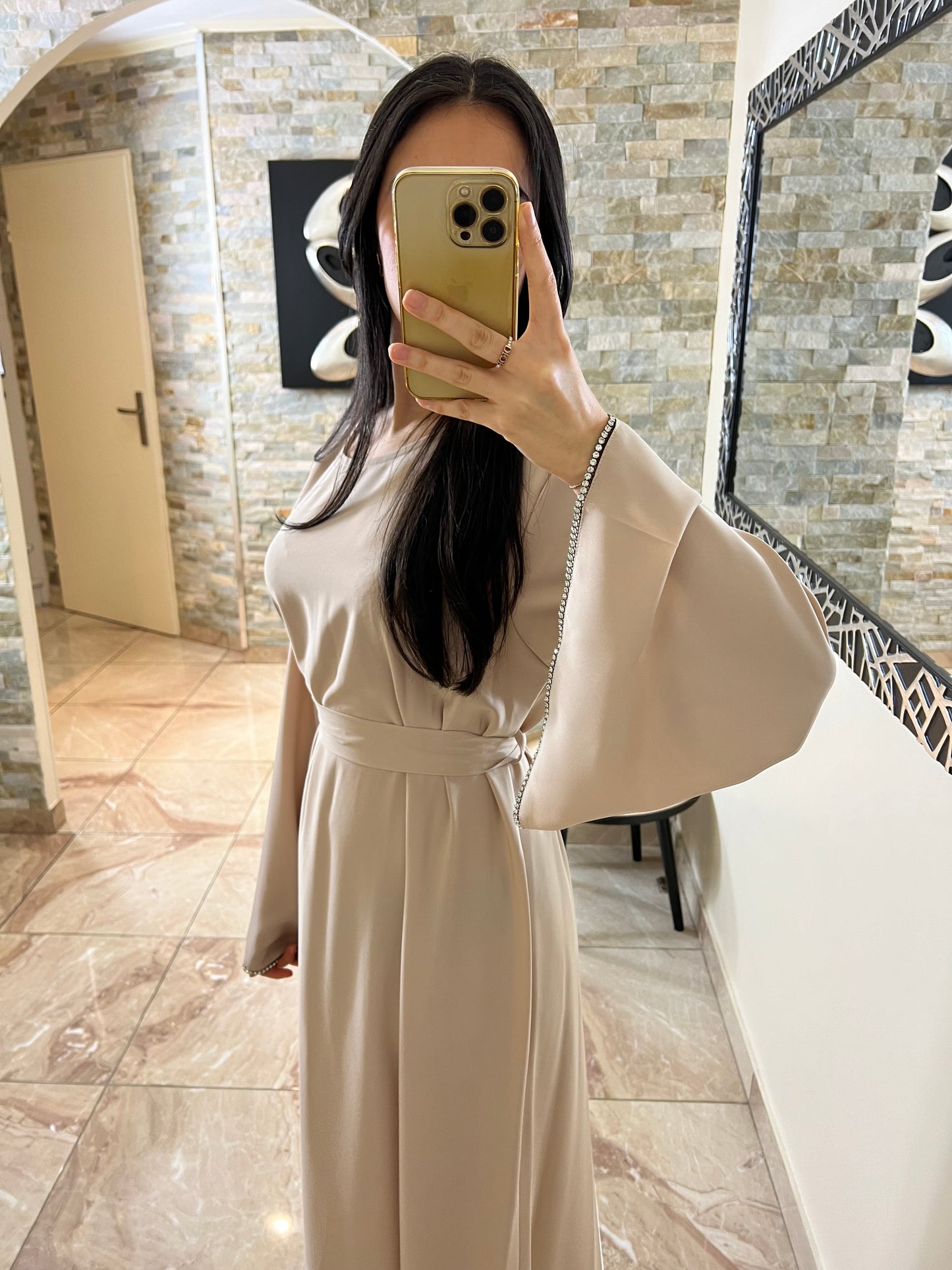 Abaya jade beige