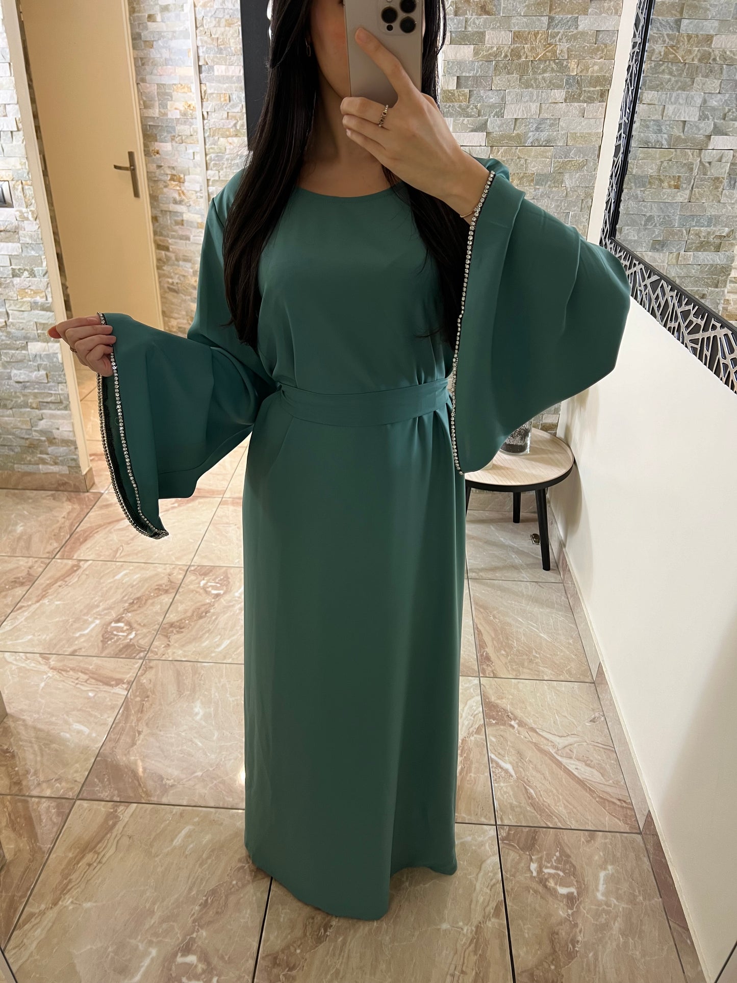 Abaya jade verte