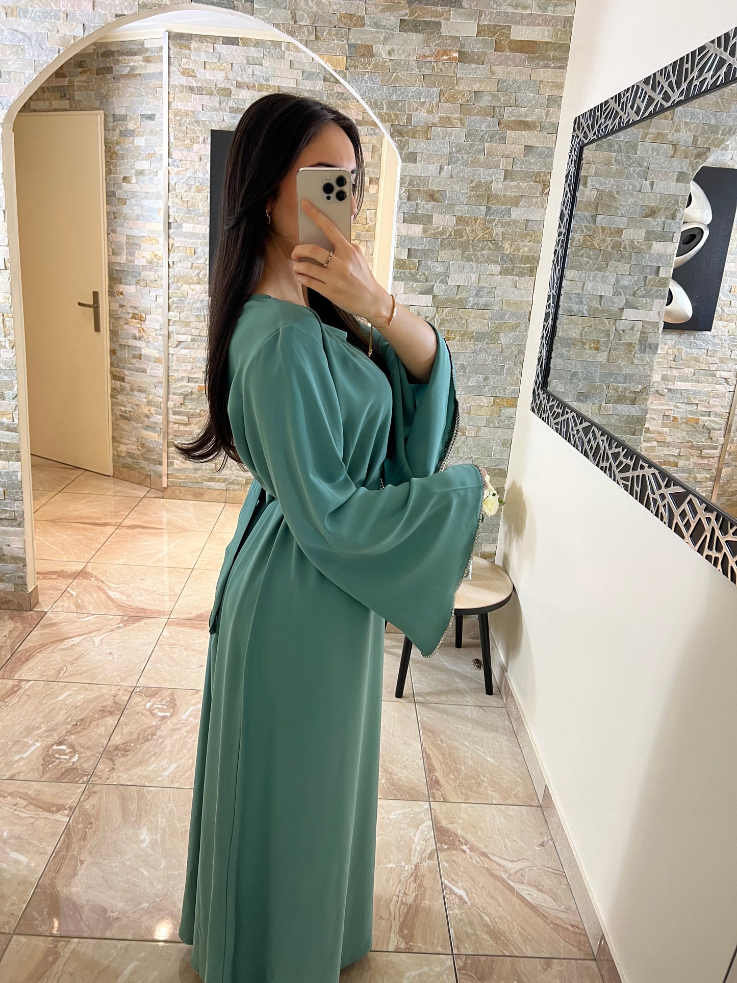 Abaya jade verte