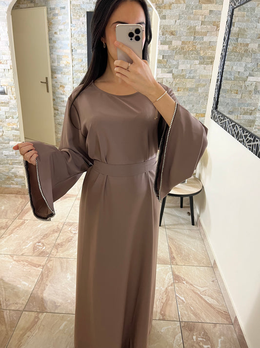 Abaya jade taupe