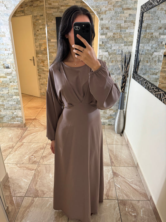 Robe Rafika marron