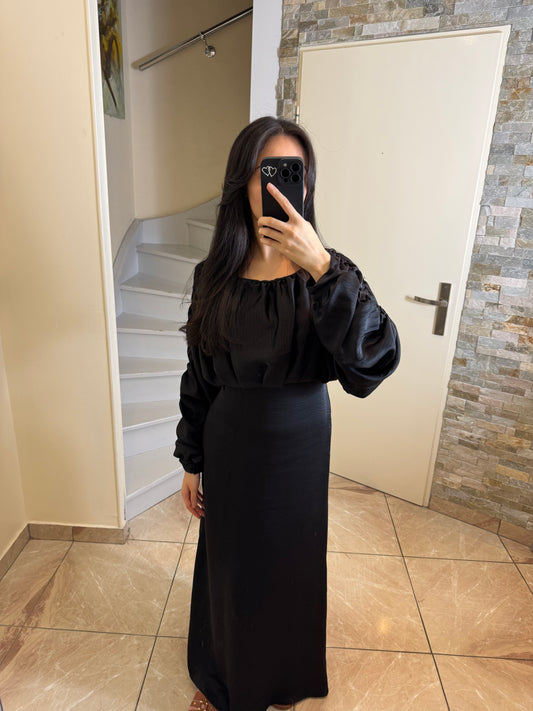 Robe longue noire